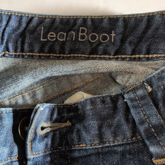 Calvin Klein Women Size 33/16 Dark Wash Low Rise Flap Pocket Lean Bootcut Jeans - Picture 6 of 10